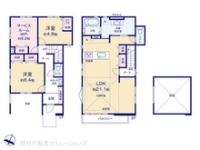 【神奈川県/川崎市麻生区高石】川崎市麻生区高石2丁目 新築一戸建て 間取り図