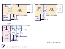 【神奈川県/川崎市多摩区菅稲田堤】川崎市多摩区菅稲田堤2丁目 新築一戸建て 間取り図