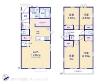 【東京都/稲城市平尾】稲城市平尾1丁目 新築一戸建て 間取り図