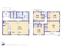 【神奈川県/川崎市麻生区栗木台】川崎市麻生区栗木台2丁目 新築一戸建て 間取り図