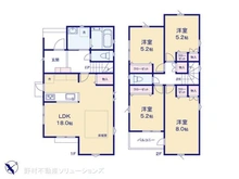 【神奈川県/川崎市多摩区菅馬場】川崎市多摩区菅馬場3丁目 新築一戸建て 間取り図