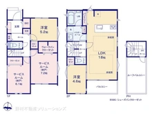 【神奈川県/横浜市港北区新吉田東】横浜市港北区新吉田東5丁目 新築一戸建て 間取り図