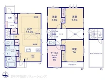 【神奈川県/横浜市港北区新吉田東】横浜市港北区新吉田東5丁目 新築一戸建て 間取り図