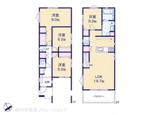 【神奈川県/横浜市港北区高田東】横浜市港北区高田東1丁目 新築一戸建て 間取り図