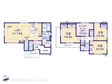 【神奈川県/横浜市港北区岸根町】横浜市港北区岸根町 新築一戸建て 間取り図