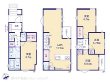 【神奈川県/川崎市中原区井田】川崎市中原区井田3丁目 新築一戸建て 間取り図