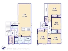 【神奈川県/川崎市中原区井田】川崎市中原区井田3丁目 新築一戸建て 間取り図