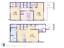 【神奈川県/横浜市港北区新吉田東】横浜市港北区新吉田東6丁目 新築一戸建て 間取り図