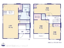 【神奈川県/横浜市港北区新吉田東】横浜市港北区新吉田東7丁目 新築一戸建て 間取り図