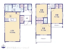 【神奈川県/横浜市港北区新吉田東】横浜市港北区新吉田東6丁目 新築一戸建て 間取り図