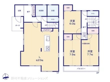 【神奈川県/横浜市港北区仲手原】横浜市港北区仲手原2丁目 新築一戸建て 間取り図