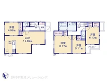 【神奈川県/横浜市港北区篠原西町】横浜市港北区篠原西町 新築一戸建て 間取り図