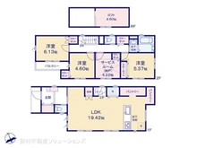 【神奈川県/川崎市中原区井田】川崎市中原区井田3丁目 新築一戸建て 間取り図