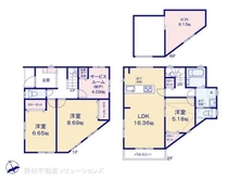 【神奈川県/川崎市中原区井田】川崎市中原区井田3丁目 新築一戸建て 間取り図