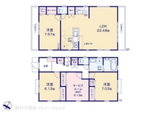【神奈川県/横浜市港北区篠原東】横浜市港北区篠原東2丁目 新築一戸建て 間取り図