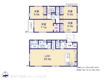 【神奈川県/横浜市港北区新吉田東】横浜市港北区新吉田東1丁目 新築一戸建て 間取り図