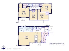 【神奈川県/横浜市港北区新吉田東】横浜市港北区新吉田東5丁目 新築一戸建て 間取り図