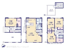 【神奈川県/横浜市港北区綱島東】横浜市港北区綱島東4丁目 新築一戸建て 間取り図