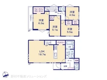 【神奈川県/横浜市港北区高田東】横浜市港北区高田東3丁目 新築一戸建て 間取り図