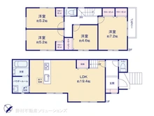 【神奈川県/横浜市港北区日吉本町】横浜市港北区日吉本町5丁目 新築一戸建て 間取り図