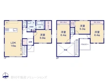 【神奈川県/横浜市港北区高田西】横浜市港北区高田西5丁目 新築一戸建て 間取り図