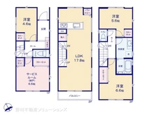 【神奈川県/横浜市港北区菊名】横浜市港北区菊名3丁目 新築一戸建て 間取り図