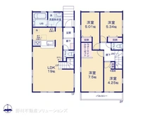 【神奈川県/横浜市港北区大曽根】横浜市港北区大曽根3丁目 新築一戸建て 間取り図