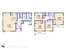 【神奈川県/横浜市金沢区長浜】横浜市金沢区長浜2丁目 新築一戸建て 間取り図
