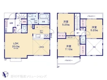【神奈川県/横浜市金沢区六浦東】横浜市金沢区六浦東2丁目 新築一戸建て 間取り図