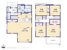 【神奈川県/横浜市金沢区六浦東】横浜市金沢区六浦東3丁目 新築一戸建て 間取り図
