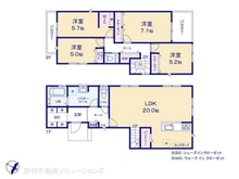 【神奈川県/横浜市金沢区長浜】横浜市金沢区長浜2丁目 新築一戸建て 間取り図