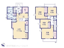 【神奈川県/横浜市金沢区釜利谷東】横浜市金沢区釜利谷東6丁目 新築一戸建て 間取り図