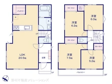 【神奈川県/横浜市金沢区六浦】横浜市金沢区六浦1丁目 新築一戸建て 間取り図