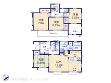 【神奈川県/横浜市金沢区釜利谷西】横浜市金沢区釜利谷西1丁目 新築一戸建て 間取り図