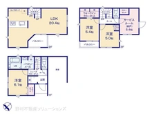 【神奈川県/横浜市港南区丸山台】横浜市港南区丸山台2丁目 新築一戸建て 間取り図