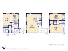 【神奈川県/鎌倉市小袋谷】鎌倉市小袋谷2丁目 新築一戸建て 間取り図