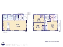 【神奈川県/横浜市港南区笹下】横浜市港南区笹下6丁目 新築一戸建て 間取り図