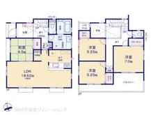 【神奈川県/鎌倉市今泉台】鎌倉市今泉台5丁目 新築一戸建て 間取り図