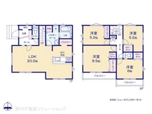 【神奈川県/横浜市磯子区洋光台】横浜市磯子区洋光台1丁目 新築一戸建て 間取り図