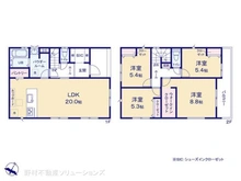 【神奈川県/横浜市港南区港南台】横浜市港南区港南台6丁目 新築一戸建て 間取り図