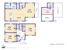【神奈川県/鎌倉市材木座】鎌倉市材木座6丁目 新築一戸建て 間取り図