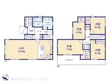 【神奈川県/横浜市港南区笹下】横浜市港南区笹下7丁目 新築一戸建て 間取り図