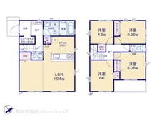【神奈川県/横浜市栄区鍛冶ケ谷】横浜市栄区鍛冶ケ谷1丁目 新築一戸建て 間取り図