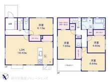【神奈川県/横浜市港南区日限山】横浜市港南区日限山2丁目 新築一戸建て 間取り図