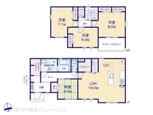 【神奈川県/横浜市磯子区栗木】横浜市磯子区栗木3丁目 新築一戸建て 間取り図