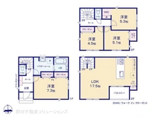 【神奈川県/横浜市港南区日野】横浜市港南区日野1丁目 新築一戸建て 間取り図