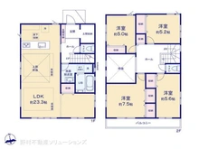 【神奈川県/鎌倉市玉縄】鎌倉市玉縄5丁目 新築一戸建て 間取り図