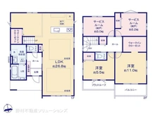 【神奈川県/鎌倉市玉縄】鎌倉市玉縄5丁目 新築一戸建て 間取り図