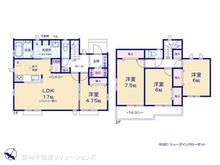【神奈川県/横浜市港南区笹下】横浜市港南区笹下6丁目 新築一戸建て 間取り図