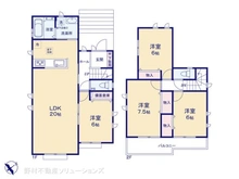 【神奈川県/横浜市磯子区洋光台】横浜市磯子区洋光台6丁目 新築一戸建て 間取り図
